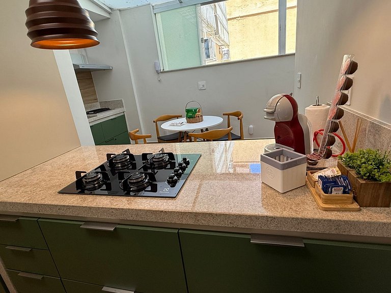 A una cuadra de la playa, Dos suites, Prudente - Posto 9