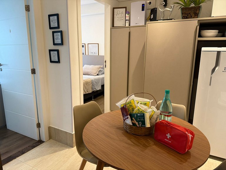 Three suites, two blocks from the beach.