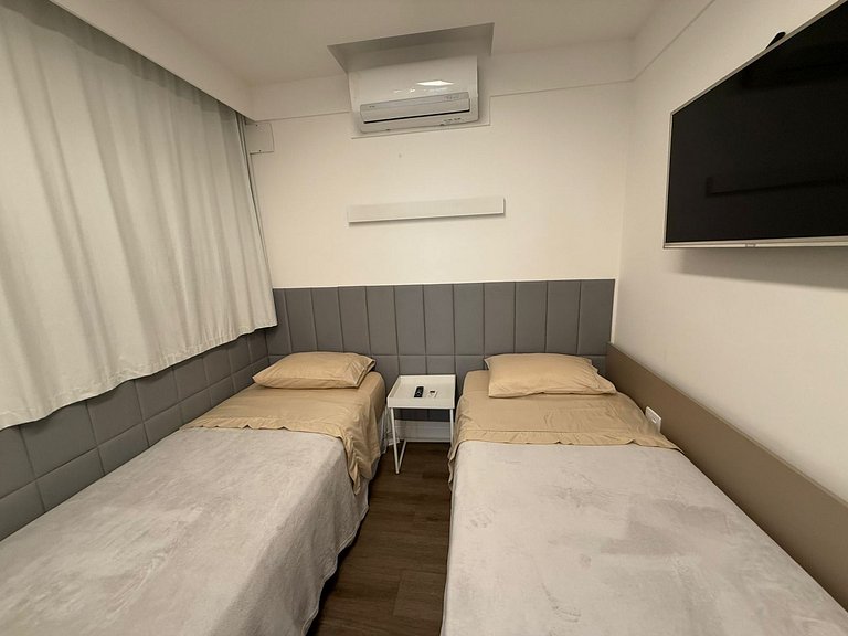 Three suites, two blocks from the beach.