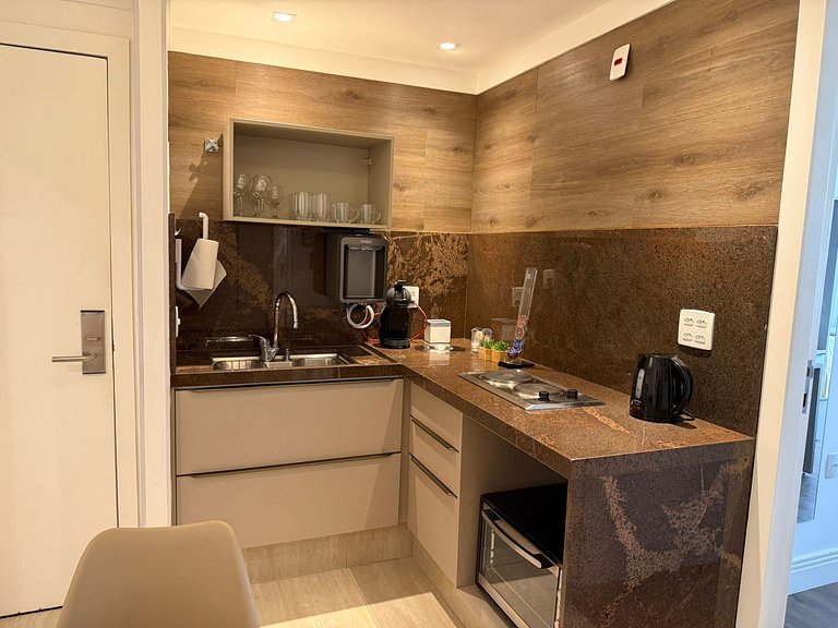 Three suites, two blocks from the beach.