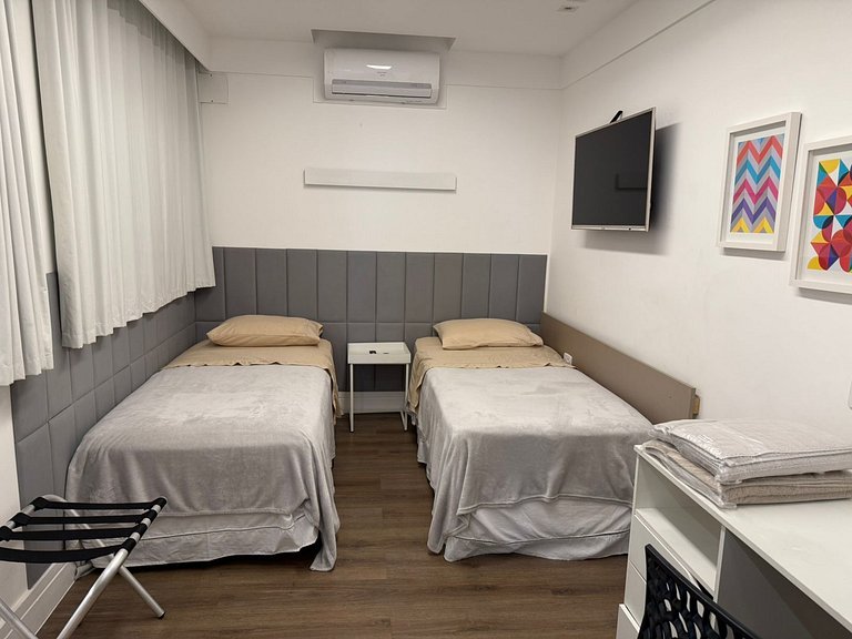 Tres suites, a dos cuadras de la playa.