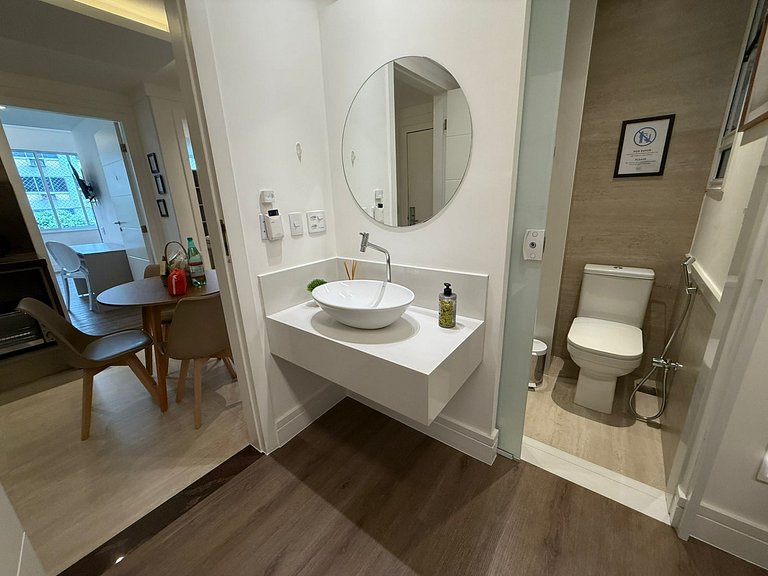 Three suites, two blocks from the beach.