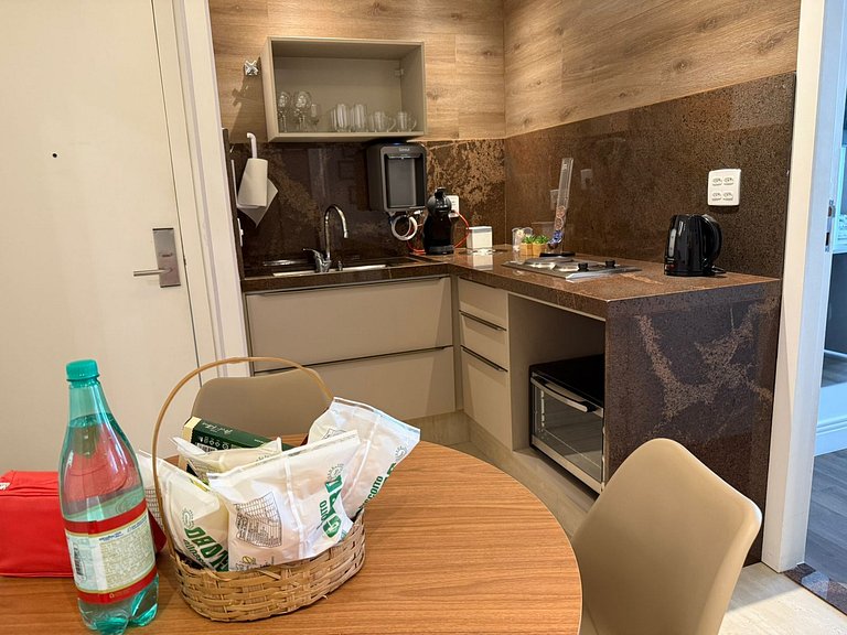 Three suites, two blocks from the beach.