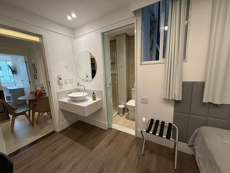 Tres suites, a dos cuadras de la playa.