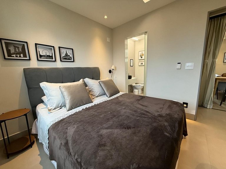 Três suítes há poucos passos da praia